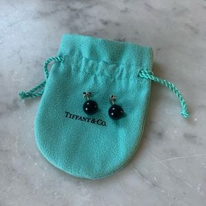 Tiffany & Co Retired- Onyx & Silver Studs